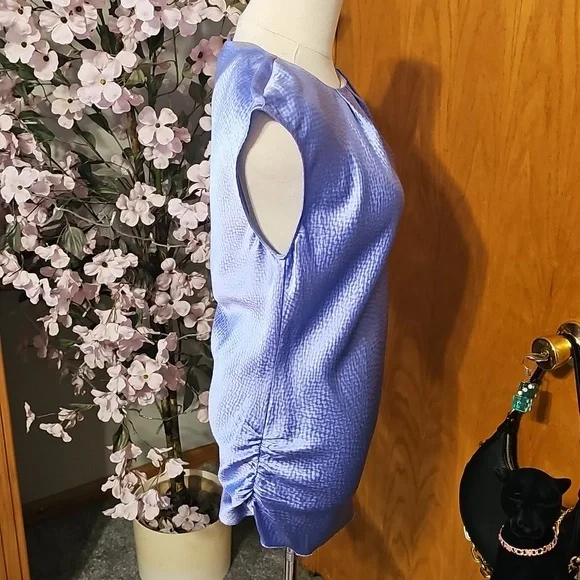 Poleci 100%silk Lavender Top - Picture 9 of 12